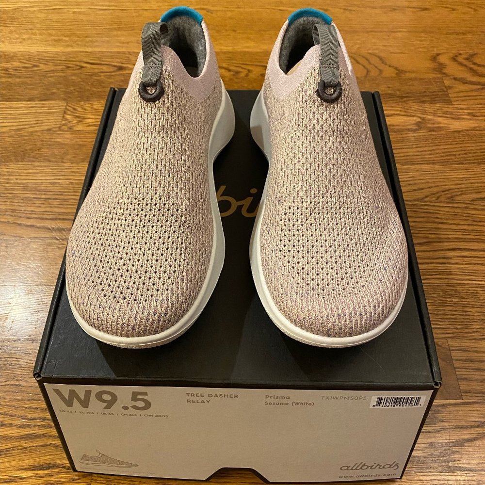 Allbirds Tree Dasher Relay US 9.5 2021 - Prisma Sesame (White) DISCONTINUED